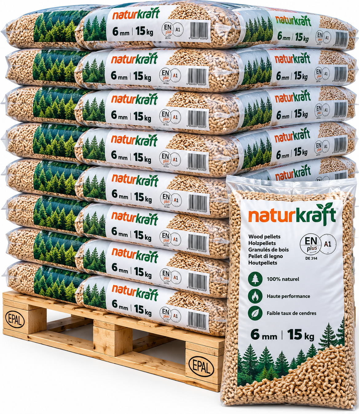 Granulés Holz Westerwalder — 1/2 Palette 36 sacs de 15 kg