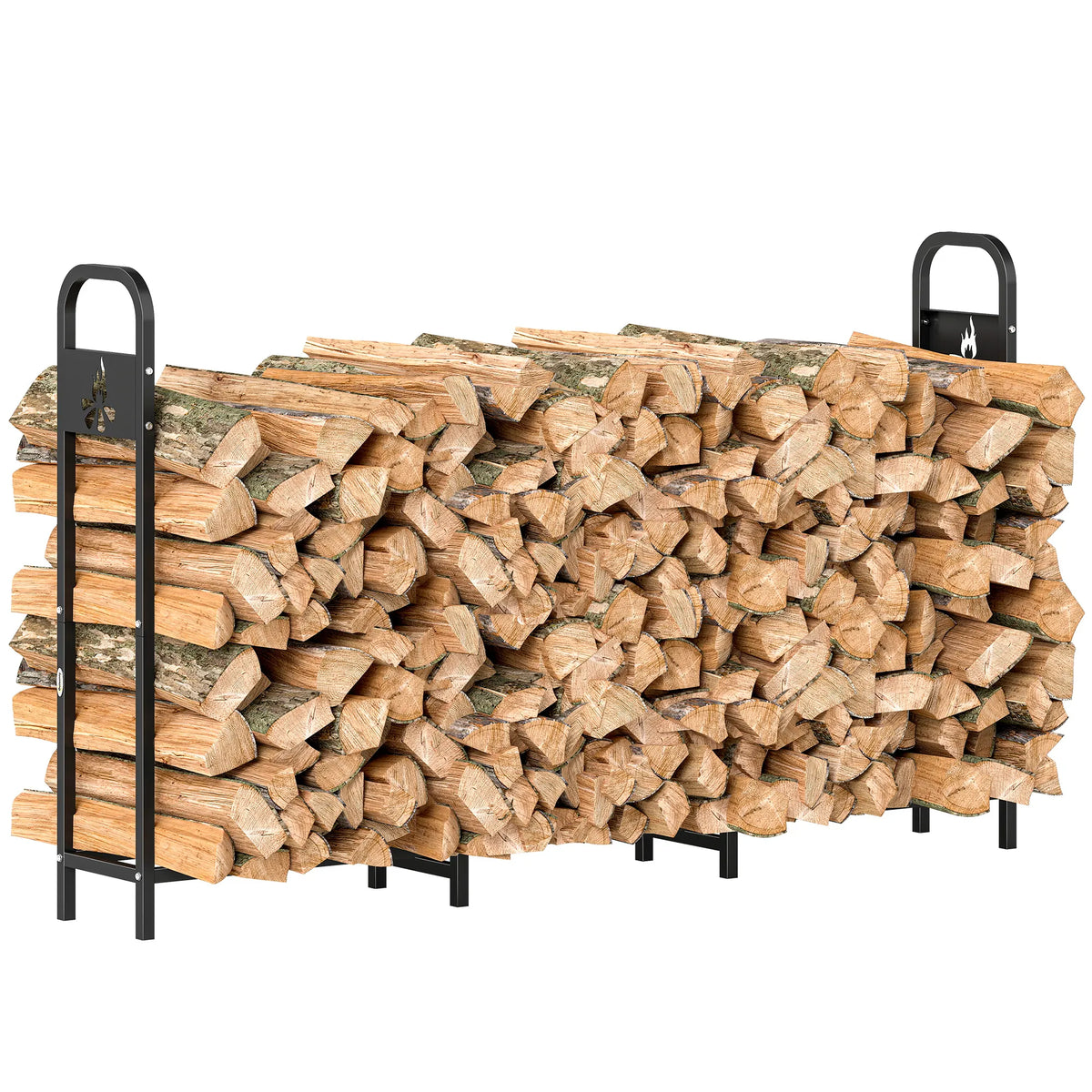 Extérieur en bois métallisé de la cheminée d'appoint 300 kg avec Patas renforcés et design épuré