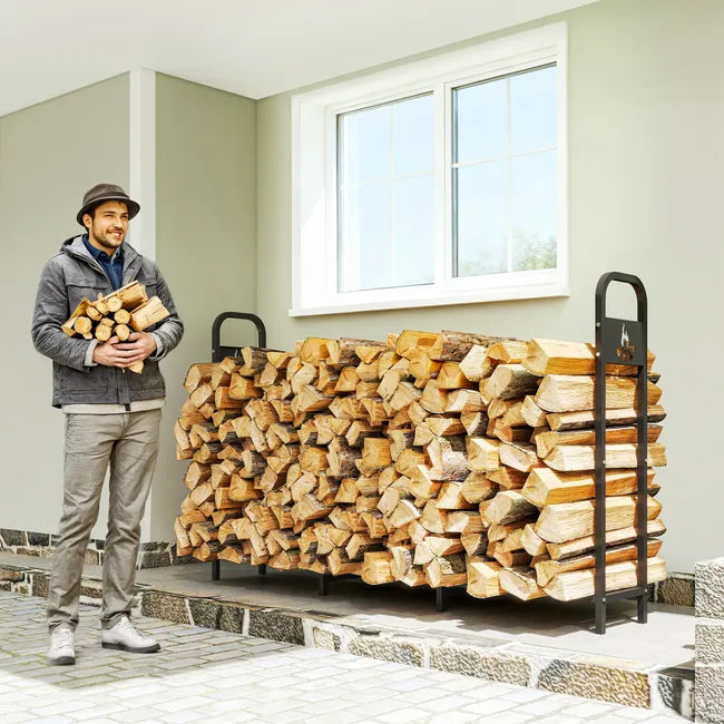 Extérieur en bois métallisé de la cheminée d'appoint 300 kg avec Patas renforcés et design épuré
