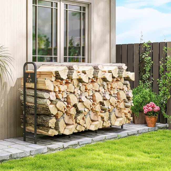 Extérieur en bois métallisé de la cheminée d'appoint 300 kg avec Patas renforcés et design épuré